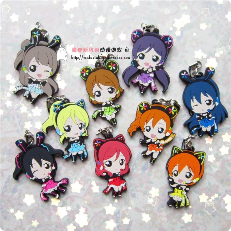 日单正版散货Love Live! lovelive手游限定 电竞觉醒 橡胶挂件