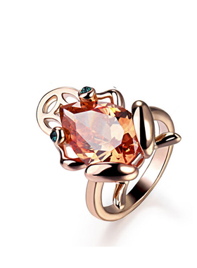 招财纳福开运金蟾日韩风戒指环