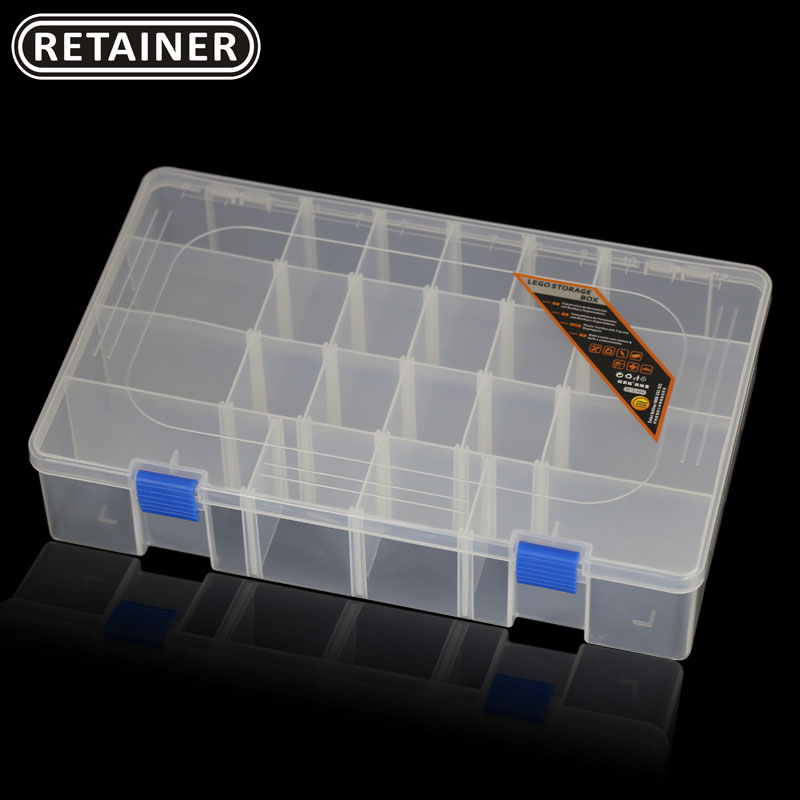 瑞美拓retainer大号零件盒 透明元件盒 分类盒 乐高盒 工具渔具盒