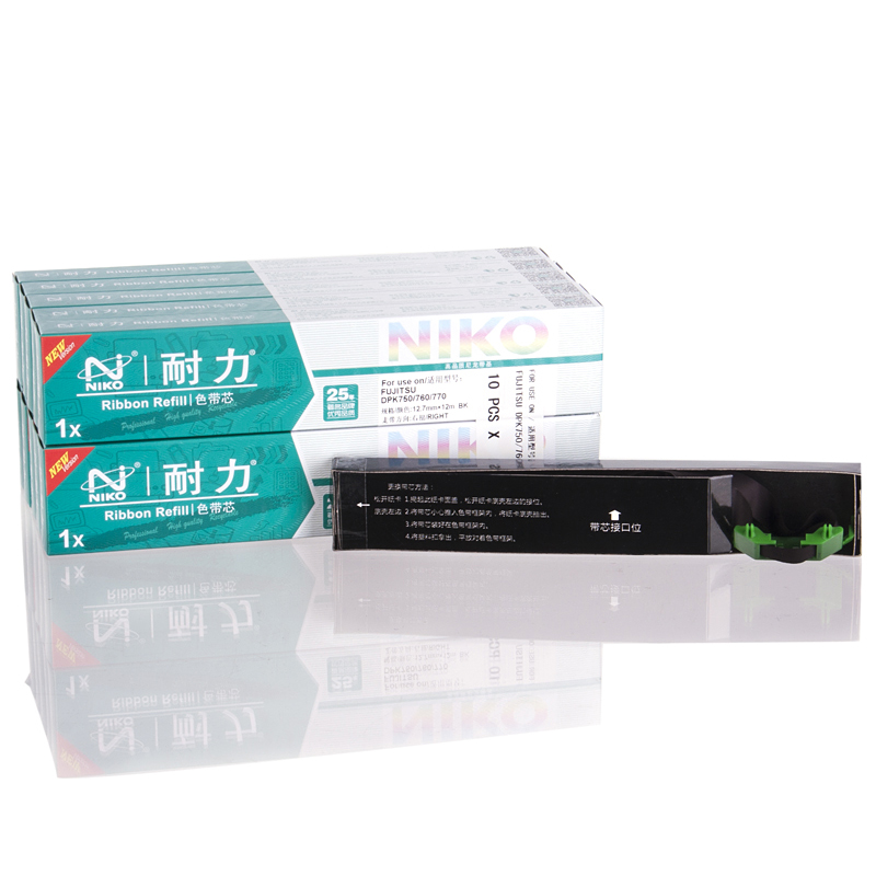 耐力适用富士通DPK750针式色带DPK770E DPK770K DPK760芯10根装