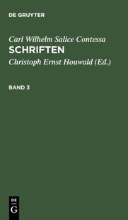 【预售】Carl Wilhelm Salice Contessa: Schriften. Band 3