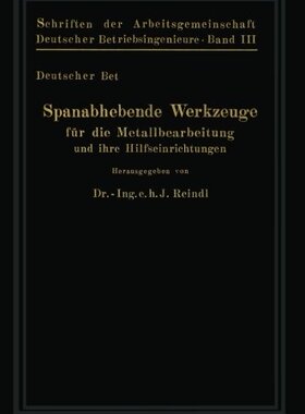 【预订】Spanabhebende Werkzeuge Fur Die Meta...
