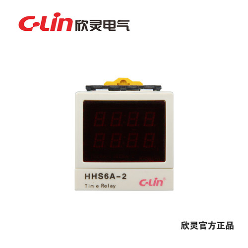 C-Lin欣灵 HHS6A-2 智能型双排数显延时继电器 AC220V 正/倒计时