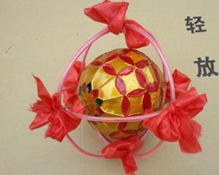 木森乐器 舞龙舞狮道具绣球引狮球儿童玩狮子社火耍狮子道具龙珠