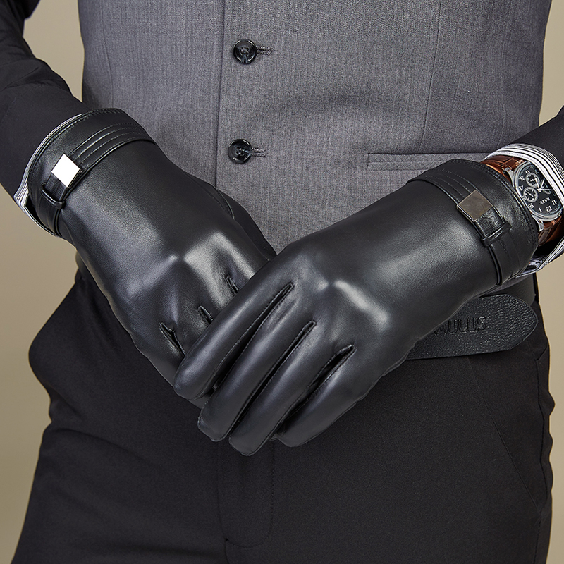 Gants pour homme      en peau de mouton - Ref 2782429 Image 3