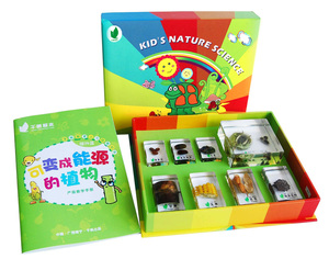 新款可变成能源的植物豆子的一家幼儿园科学实验室发现包埋植物标