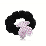 Korea new five petal flower diamond ring rhinestone tiara hair string band Flower flower hair band Korean hair accessories