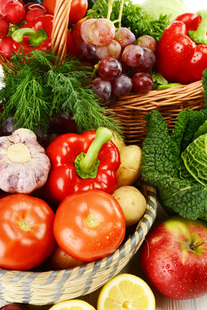 超市水果蔬菜店各类蔬菜肉类高清海报饭店厨房海报画装 饰画J3272C