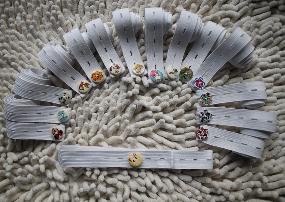 简易可爱卡通图案方便实用尿布扣