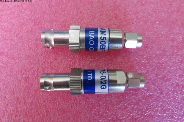 JYE BAO进口 MP-AM50-BF75-0/2G MATCHING PAD DC-2GHz SMA公-BNC母 头匹配转接器 50欧姆-75欧姆 品牌：JYE BAO 型号：MP-AM50-BF75-0/2G 频率范围： DC-2GHz 接头：SMA公-BNC母 50欧姆-75欧姆