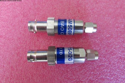 JYE BAO进口 MP-AM50-BF75-0/2G MATCHING PAD DC-2GHz SMA公-BNC母 头匹配转接器 50欧姆-75欧姆 品牌：JYE BAO 型号：MP-AM50-BF75-0/2G 频率范围： DC-2GHz 接头：SMA公-BNC母 50欧姆-75欧姆
