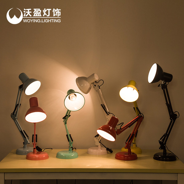 沃盈 美式长臂折叠 LED夹子灯 优惠券折后￥28包邮(48-20) 多色可选