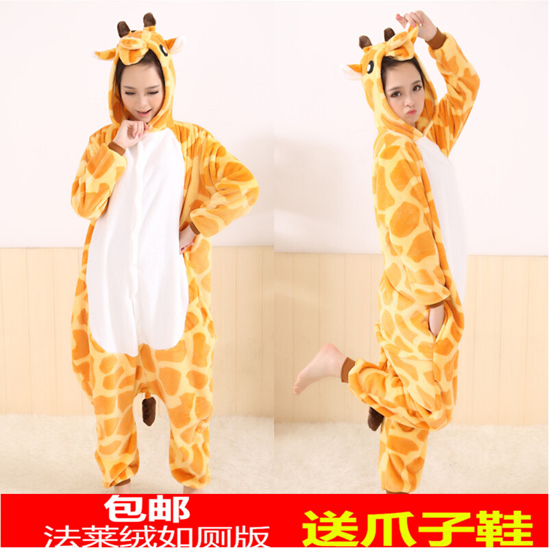 卡通动物连体睡衣送爪子