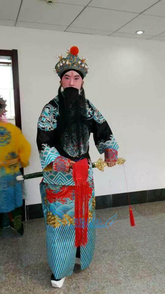 戏剧戏曲京剧武家坡薛平贵于魁智戏服伍子胥勾金马褂龙箭衣套装