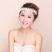 Good Bai Hui ying beauty bridal tiara Earrings Necklace set Korean wedding accessories shop wedding accessories