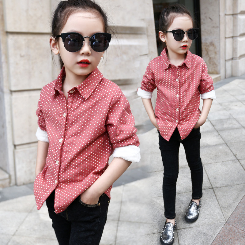 Chemise fille à manche longue - Ref 2086339 Image 1