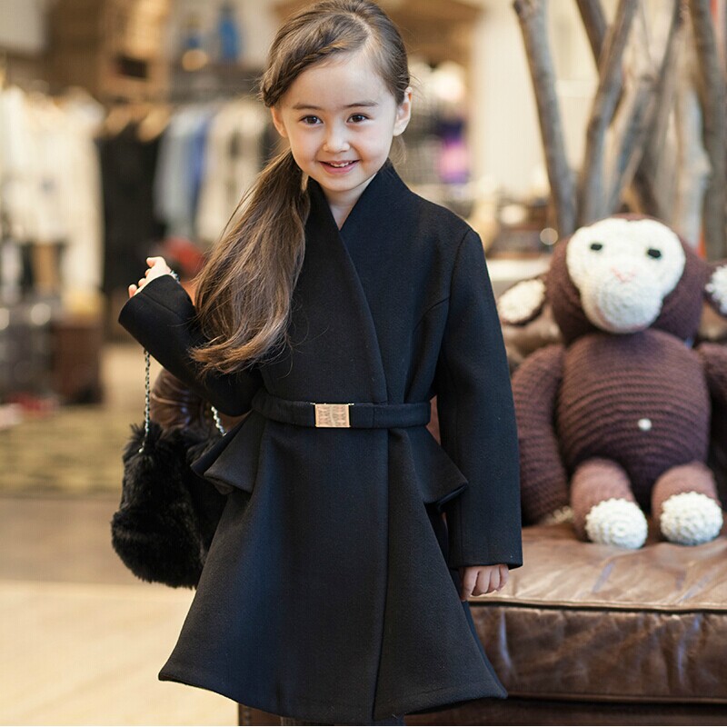 Manteau pour fille en laine - Ref 2161805 Image 1