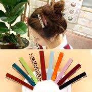 Know Connie hair accessories Korean side clip headgear Korea side clamp card issuers widened clip bangs clip Clip Duckbill clip