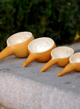 天然葫芦瓢盛水舀面水瓢葫芦脸皮工艺品大小瓢绿色原生态葫芦制品