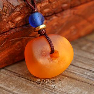 『系石』DIY散珠M-11古董蜜蜡西藏传世老蜜蜡片老蜜蜡饼子项钏