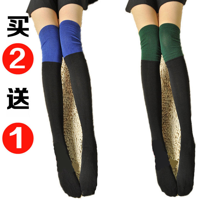 过膝袜套女韩国堆堆袜靴套时尚脚套腿套学生拼色长筒袜高筒长袜子,女士内衣/男士内衣/家居服,长筒袜,淘宝优惠券,粉丝福利购,淘宝优惠卷