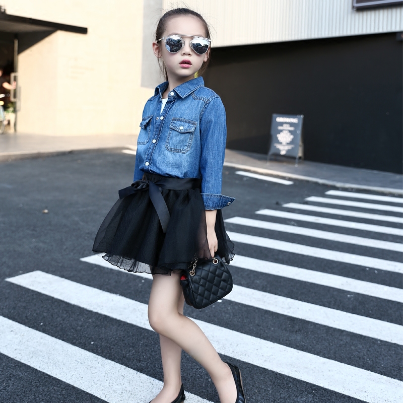 Chemise fille à manche longue en toile - Ref 2084438 Image 4