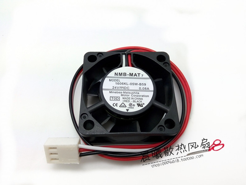 NMB 1606KL-05W-B59 24V 0.08A 4CM 4015 带检测报警数控机床风扇