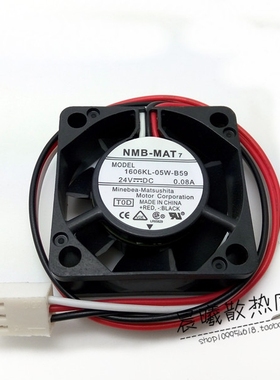 NMB 1606KL-05W-B59 24V 0.08A 4CM 4015 带检测报警数控机床风扇