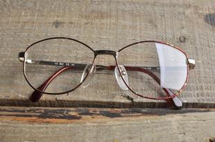 框架眼镜男女51YJ208 平光面板材 复古vintage古董 孤品美式