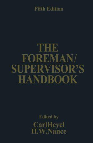 【预售】The Foreman/Supervisor S Handbook
