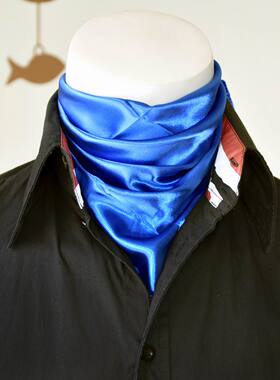 男士商务风衬衣素色小方巾
