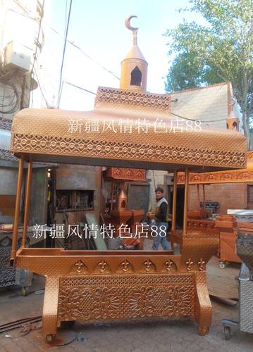 定制烤肉槽2米 一帽 新疆烤肉炉 新疆烤肉槽子 花纹随机 可以定做