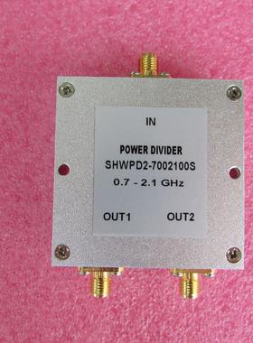 700-2100MHz 1W SMA N RF 射频同轴 2路 一分二功分器 频率可定制