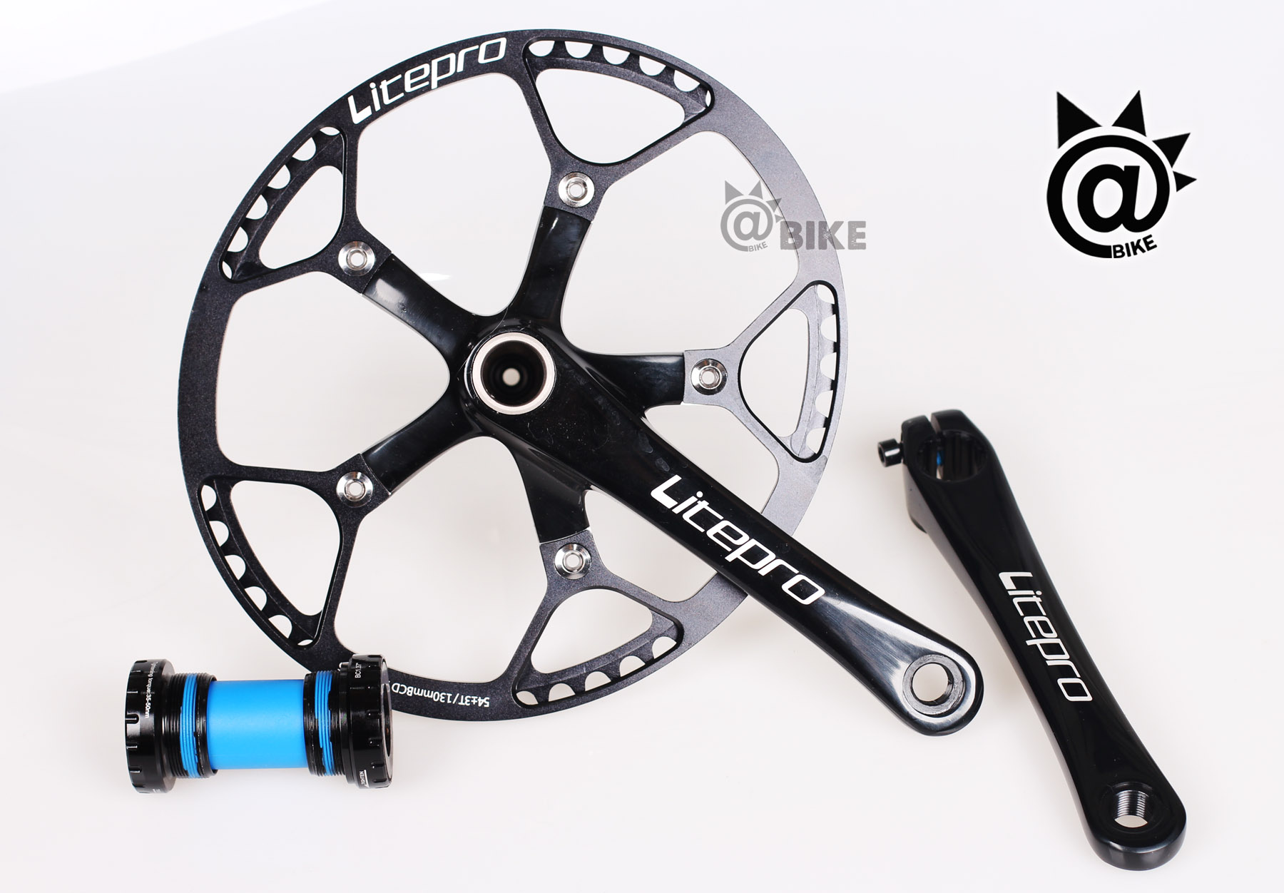 @BIKE 正品行货 litepro 54T ±3 一体牙盘 椭圆盘 超轻含中轴