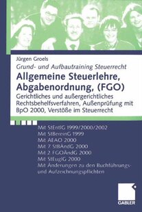 【预售】Allgemeine Steuerlehre, Abgabenordnung, (Fgo):...