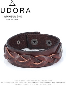 韩版复古民族风真皮森系手链包邮