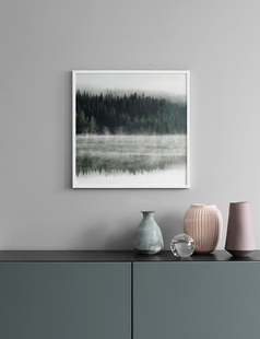 art 装 自然风景 客厅餐厅正版 饰画海报poster 森林倒影 live