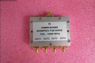 SMA 10W 1050MHz 频率可定制 射频同轴 4路一分四功分器 725