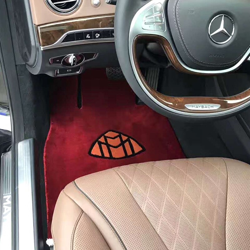 迈巴赫S450 S500 s680脚垫 奔驰S320S350E300L C200专用羊毛脚垫