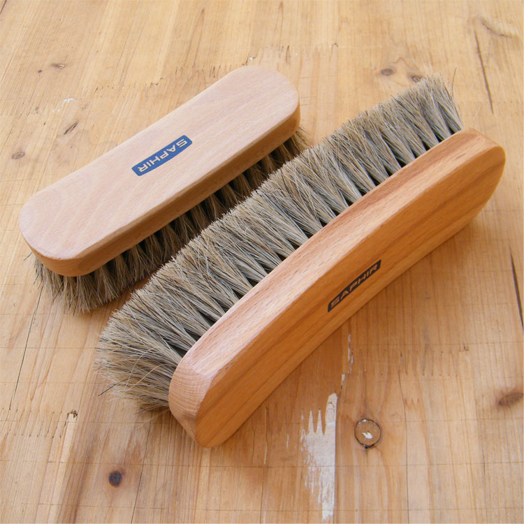 saphir马毛刷专业清洁鞋刷马鬃毛