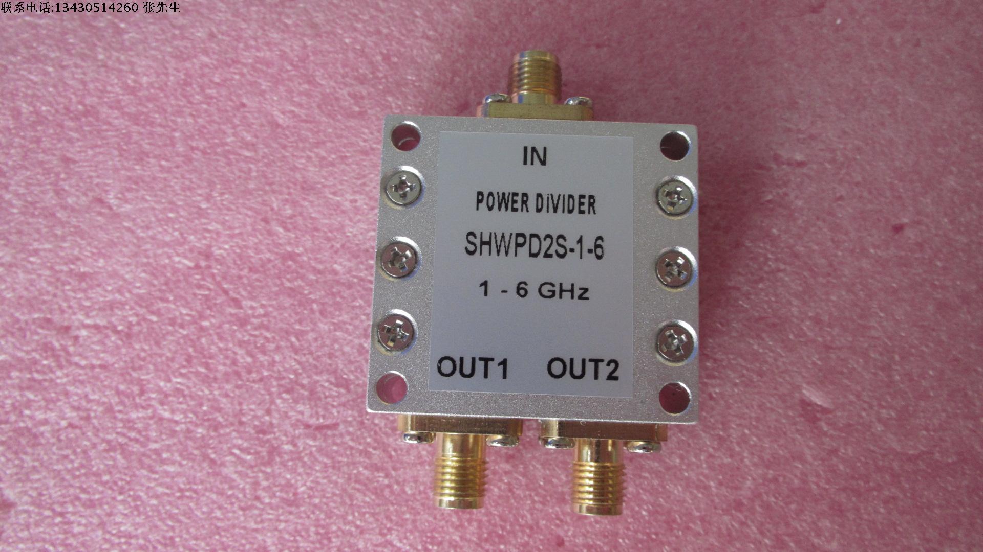 SHWPD2S-1-6 1-6GHz WIFI 测试 一分二 2.4G 5.8G RF 射频微波高频功分器 分配器      1-6GHz 10W SMA RF 一分二 高频射频微波同轴功分器      质量保修1年  厂家承若1年保修      型号:SHWPD2S-1-6
