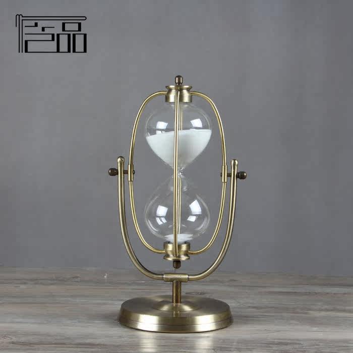 American style/French rural style Home Furnishing Arts and Crafts Glass hourglass Metal Copper love hourglass ornamentin the Home accessories , Decoration  category - from Buy2taobao.com to provide professional Taobao agent buy service