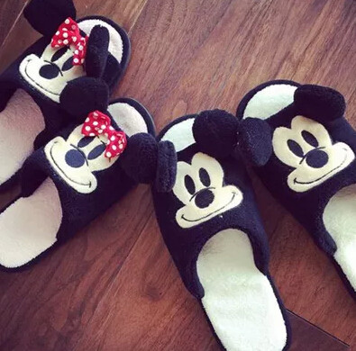 生活好品质 春季新款米老鼠情侣卡通露指家居拖鞋男士女士,居家日用,居家鞋,淘宝优惠券,粉丝福利购,淘宝优惠卷