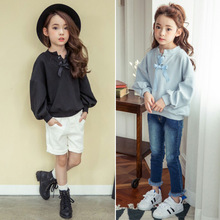 Chemise fille à manche longue en coton - Ref 2087355 Image 8