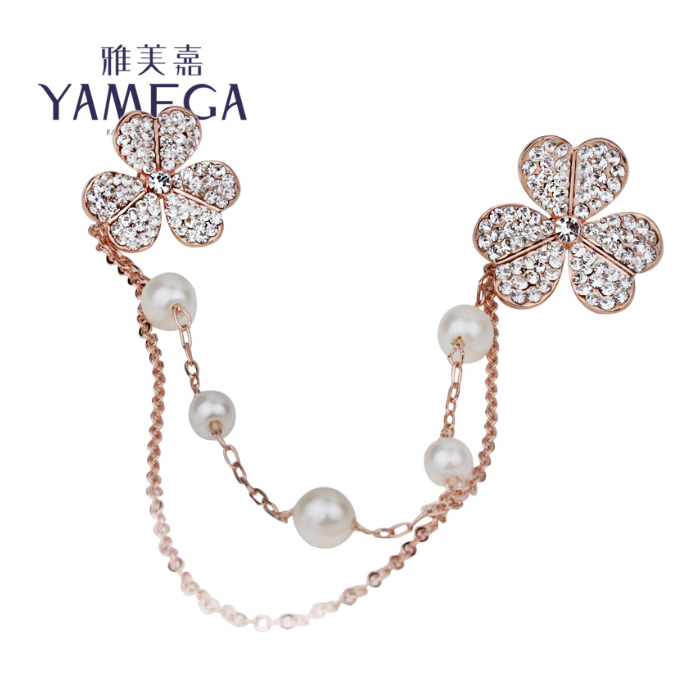 Broche femme YAMEGA  en Zircon diamant - Ref 1171842 Image 1