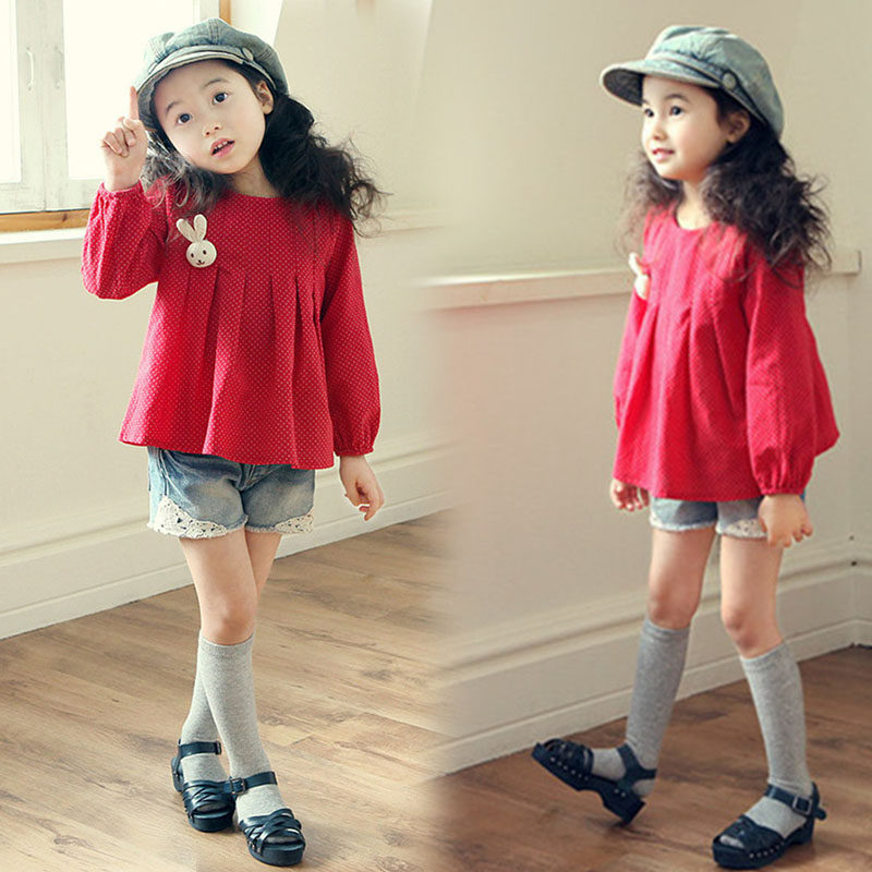 Chemise fille à manche longue - Ref 2087050 Image 1