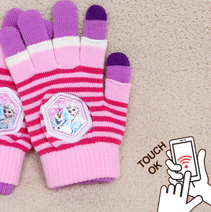 Gants pour fille FROZEN en polyester - Ref 2150302 Image 1