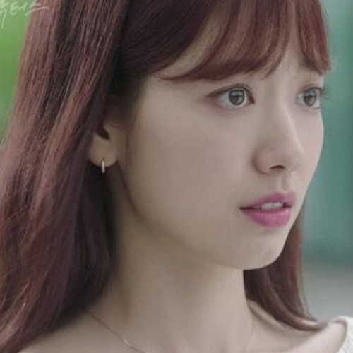 韩国进口正品耳饰品《doctor》朴信惠同款水钻圆耳环耳钉