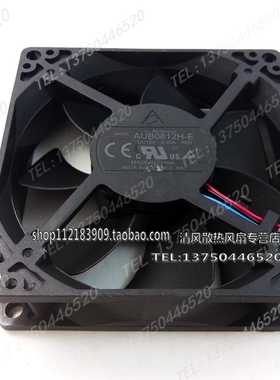 AUB0812H-E ROO 12V 0.3A 8CM/厘米 8025 3线 投影机散热轴流风扇