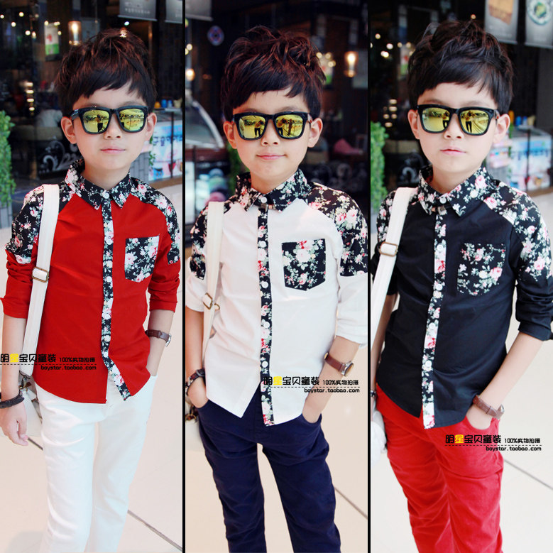 Chemise garcon à manche longue - Ref 2075053 Image 1